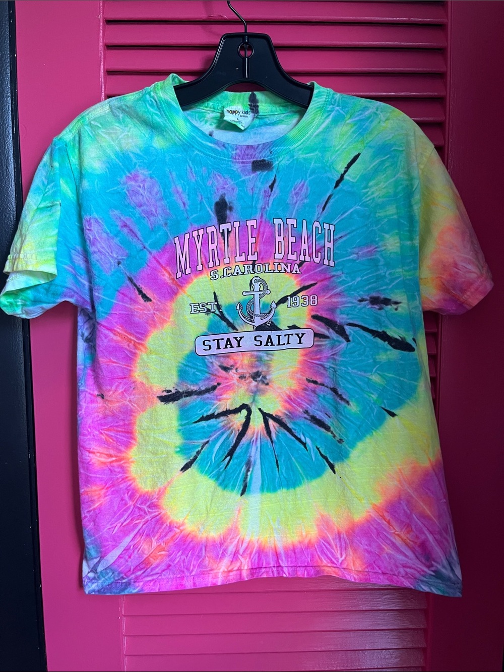 Myrtle Beach Tie-Dye Kids T-Shirt - Stay Salty